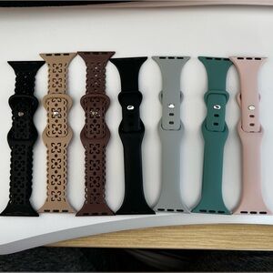Variety of Silicone Apple Watch Bands